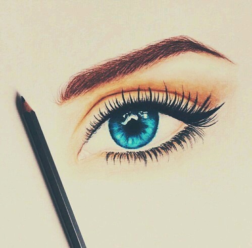 499x493 Eye See You Discovered - Eye With Eyeliner Drawing