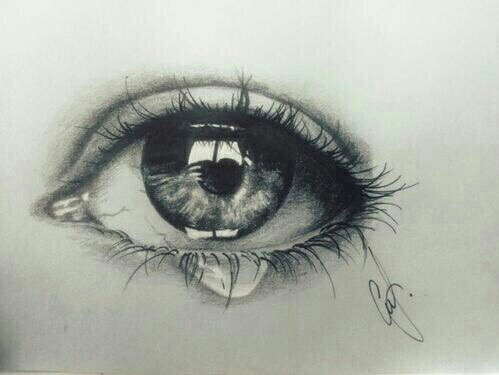 Eye With Tears Drawing at PaintingValley.com | Explore collection of ...