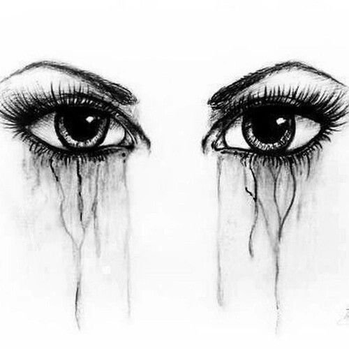 500x500 Huge Collection Of 'sad Eyes With Tears Drawing' Download More - Eye With Tears Drawing