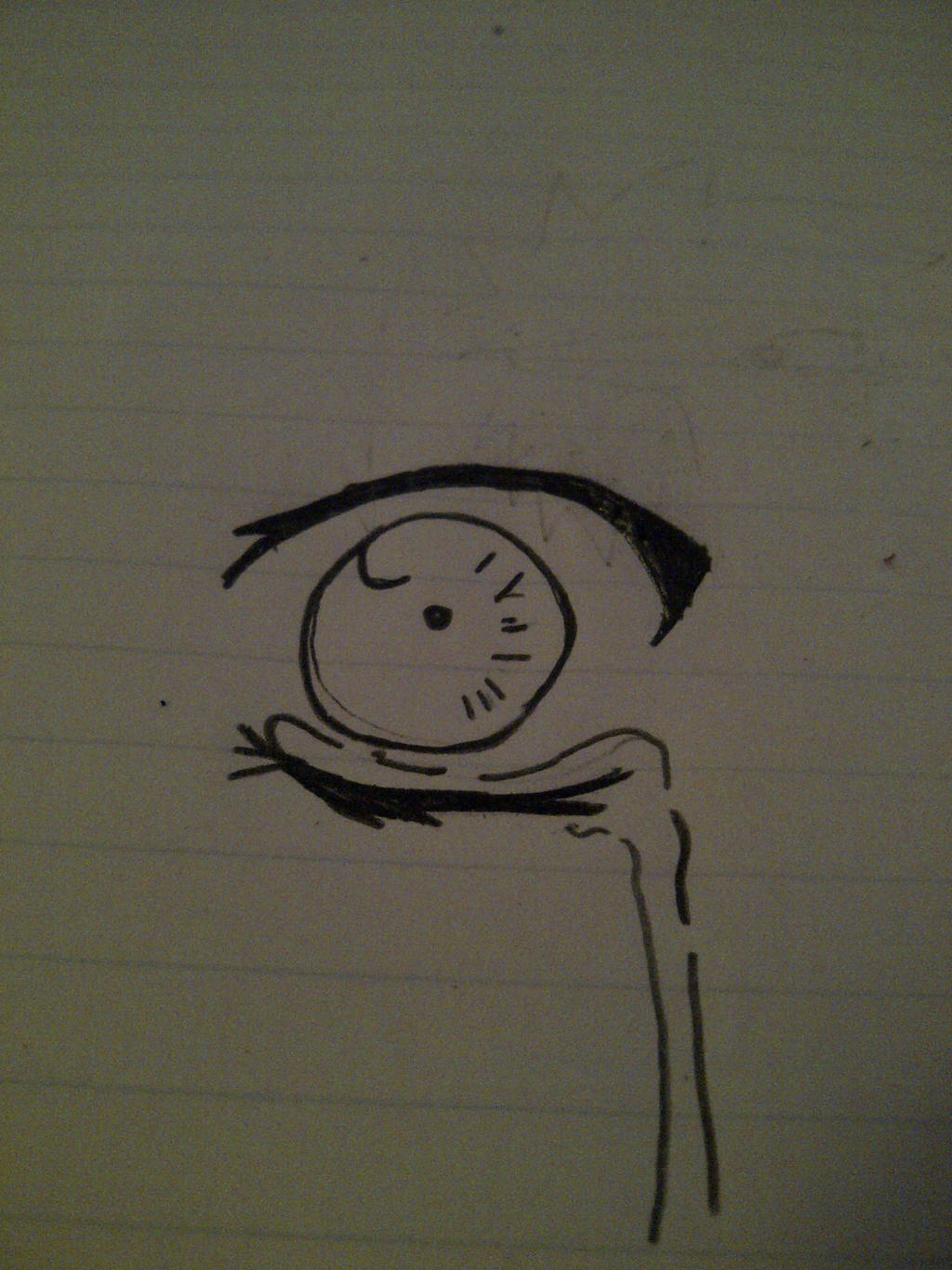 1024x1366 My First Try - Eye With Tears Drawing