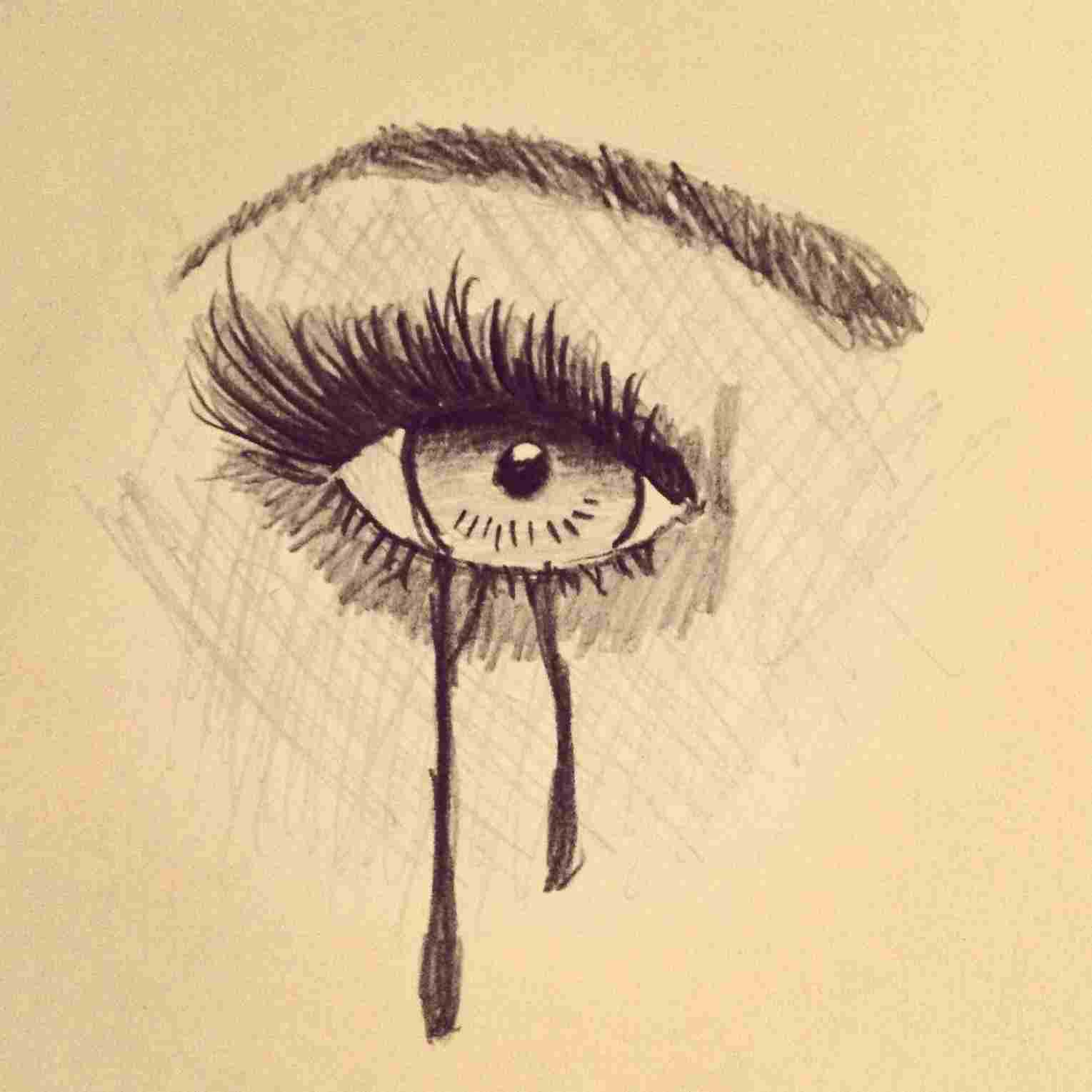 Eye With Tears Drawing at Explore collection of