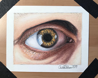 340x270 Eye Drawing Etsy - Eyeball Drawing