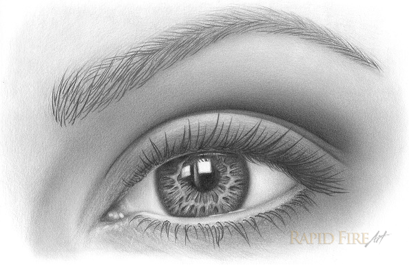 594x385 how to shade an eyeball rapidfireart - Eyeball Drawing