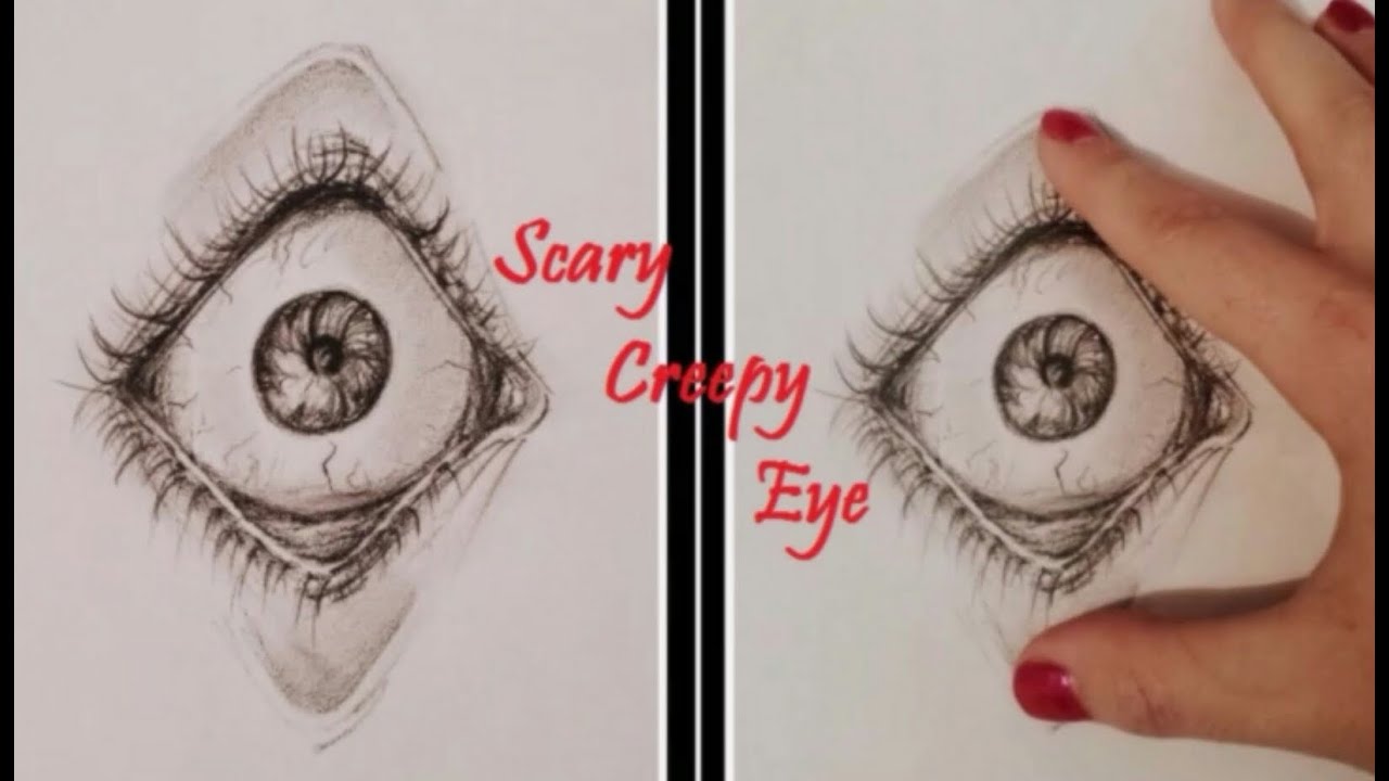 1280x720 huge collection of 'creepy eyeball drawing' download more than - Eyeball Drawing