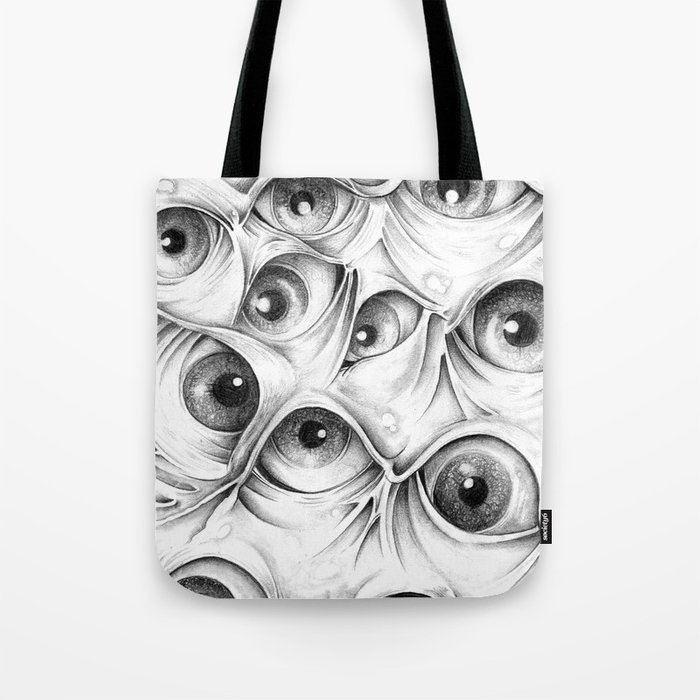 700x700 trippy abstract eyeball drawing tote bag - Eyeball Drawing Images