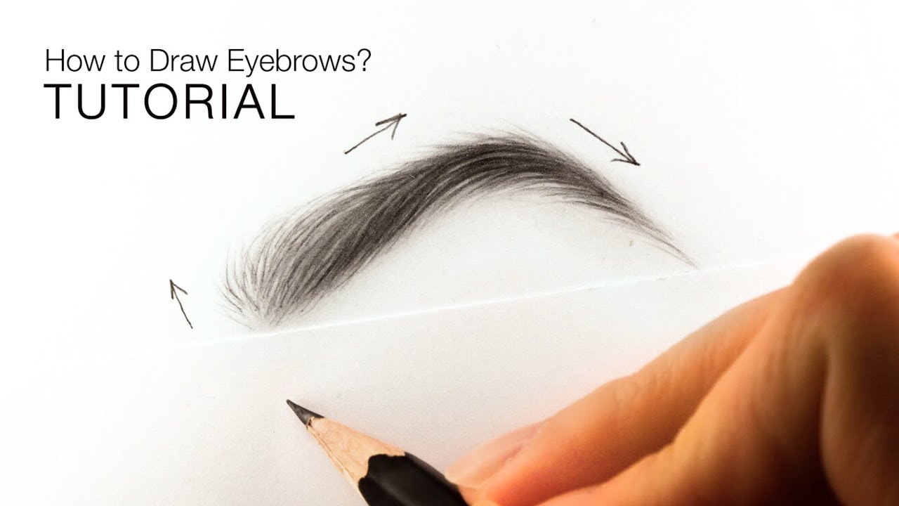 1280x720 How To Draw Realistic Eyebrows For Beginners - Eyebrow Drawing