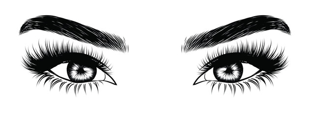 633x240 Moschiorini Photos, Images, Assets Adobe Stock - Eyebrows And Eyelashes Drawing