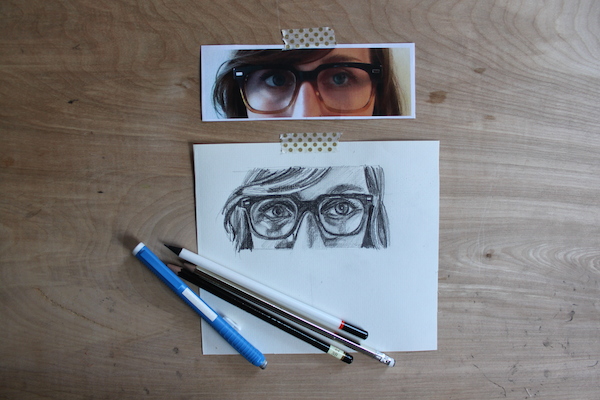 600x400 how to draw eyeglasses on a face - Eyeglasses Drawing