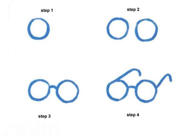 620x438 how to draw a pair of glasses - Eyeglasses Drawing