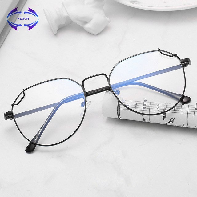 640x640 vcka metal wire drawing eyewear eyeglasses men computer anti - Eyeglasses Drawing