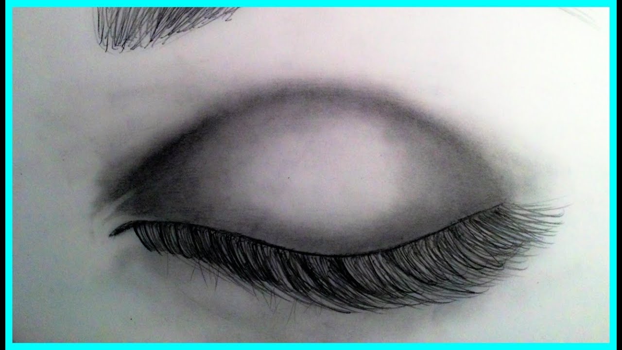 1280x720 how to draw a realistic eye - Eyelid Drawing