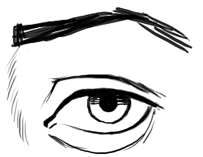 406x313 tips for drawing realistic eyes the eyes have it - Eyelid Drawing