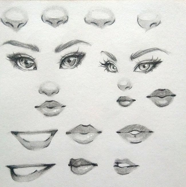 Eyes And Lips Drawing at Explore collection of