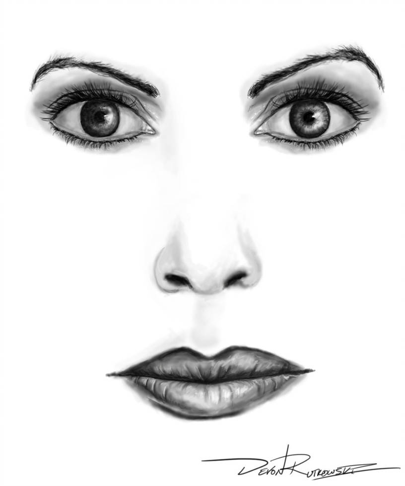 Eyes And Nose Drawing at Explore collection of