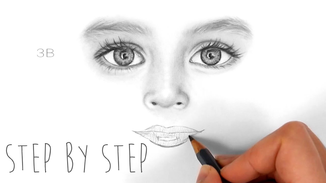 1280x720 Step - Eyes And Nose Drawing