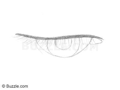 400x300 How To Draw Lively Human Eyes - Eyes Looking Down Drawing