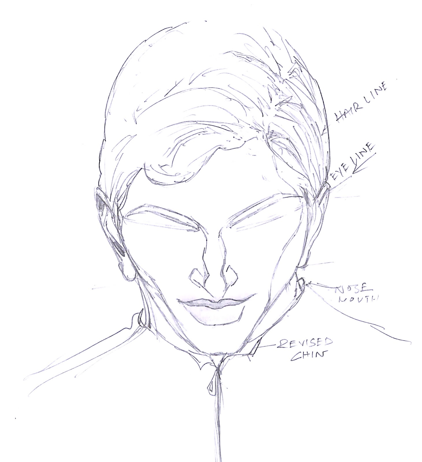 1460x1600 Thursday Tutorial - Eyes Looking Down Drawing