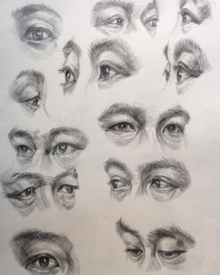 Eyes Looking Up Drawing at Explore collection of