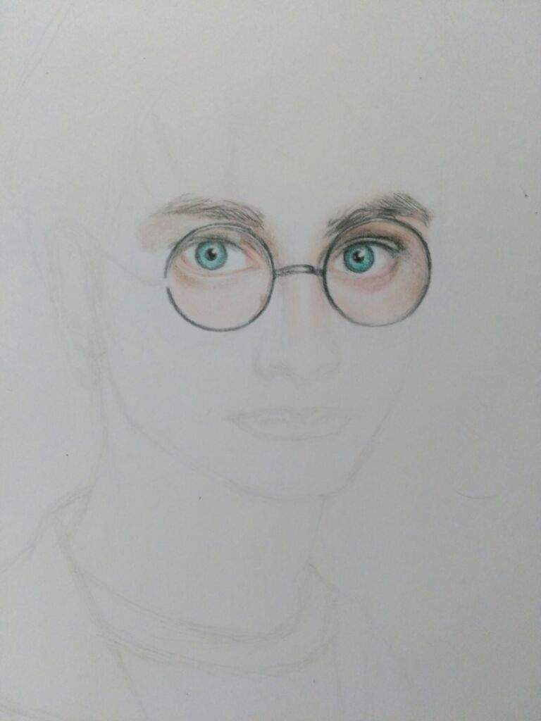 768x1024 Harry Potter Drawing Harry Potter Amino - Eyes With Glasses Drawing