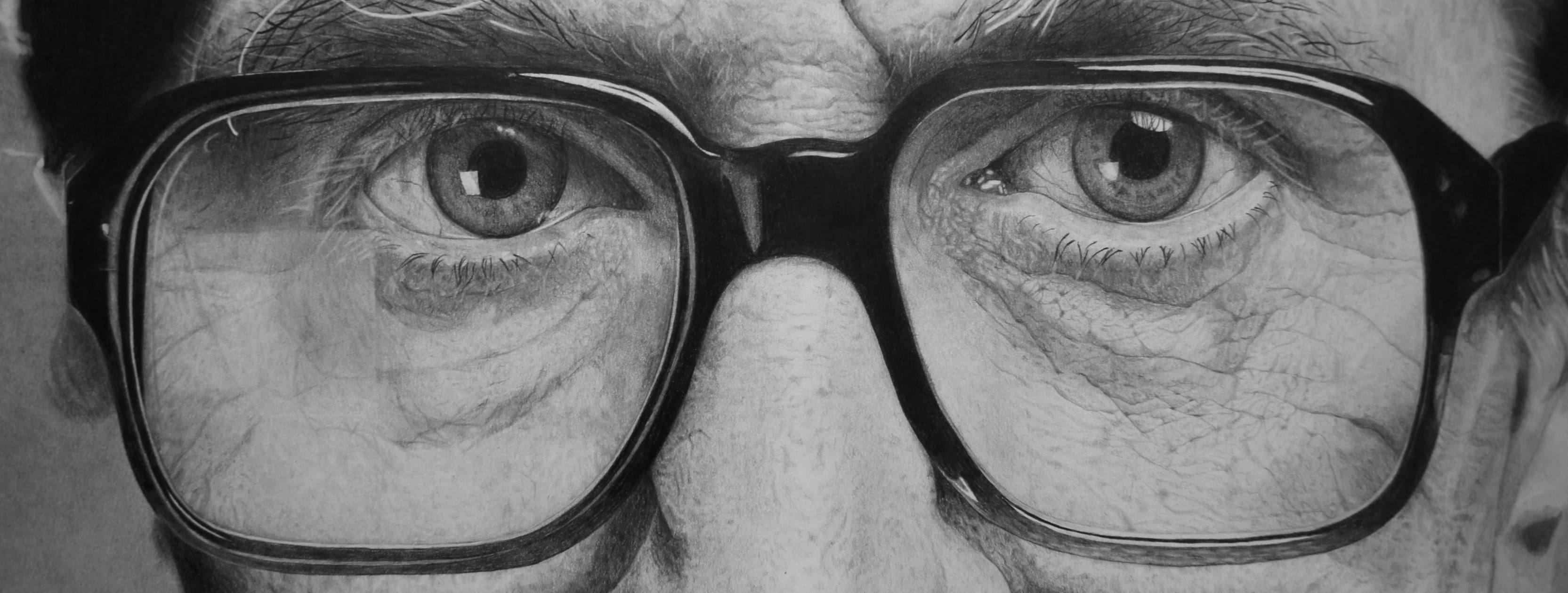 3330x1259 Top Drawings Of Young Drawings - Eyes With Glasses Drawing