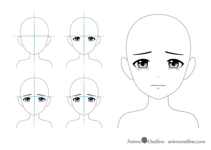 675x480 Ways To Draw Crying Anime Eyes Tears - Eyes With Tears Drawing