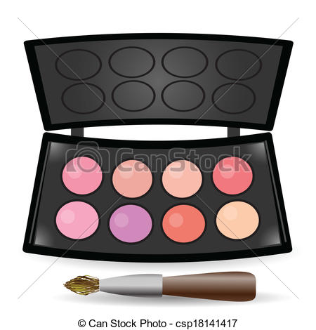 450x470 colorful illustration with eyeshadow palette for your design - Eyeshadow Drawing