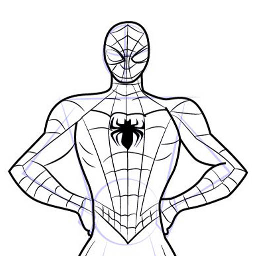 512x512 How To Draw Spiderman Ez Apk - Ez Drawing