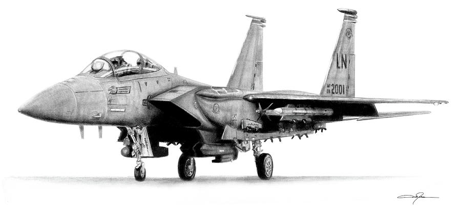 900x415 f strike eagle drawing - F 15 Drawing