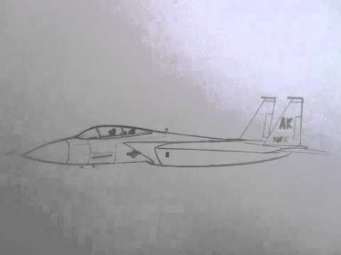 480x360 How To Draw Military Vehicles F Strike Eagle Fighter Jet - F 15 Drawing