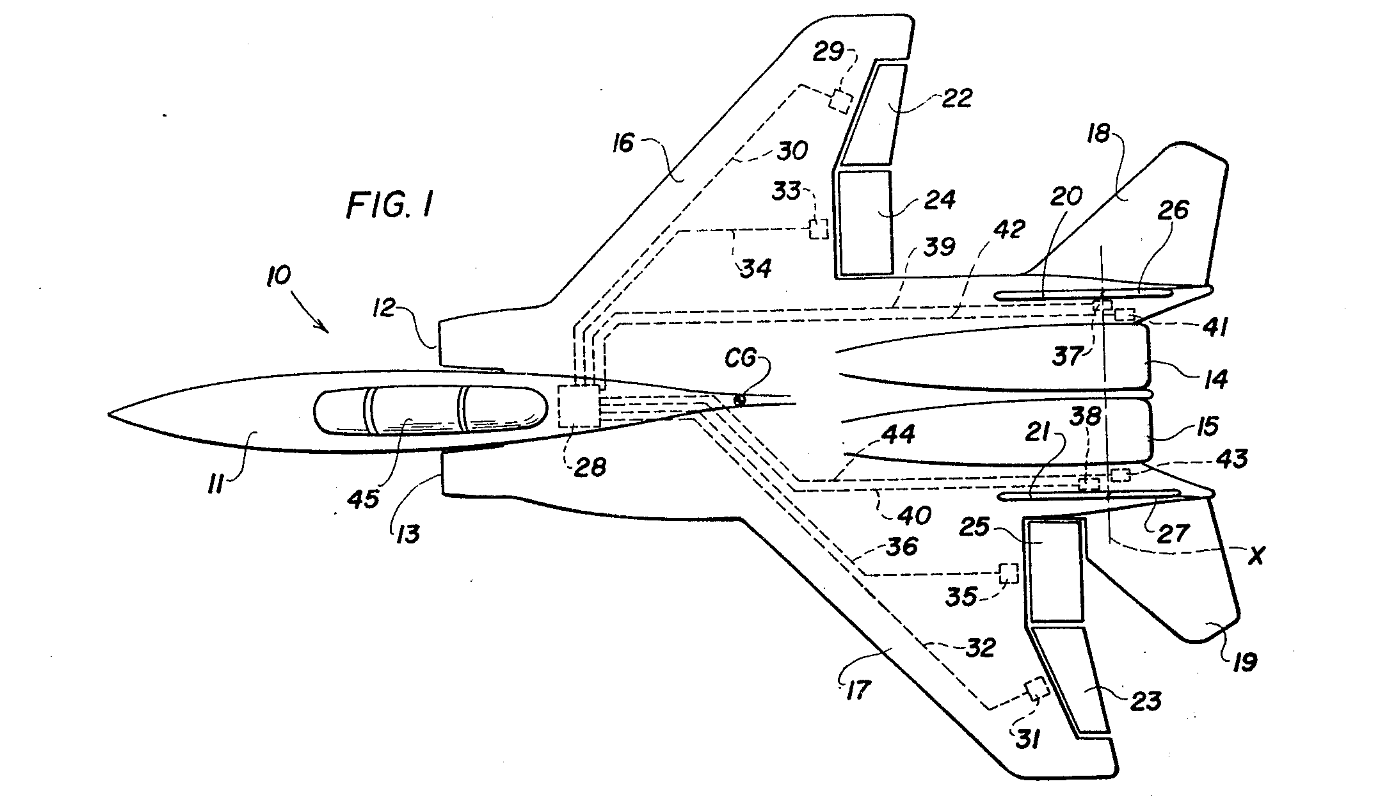 1382x796 The Mcdonnell Douglas F Staggerwing A Patent - F 15 Drawing