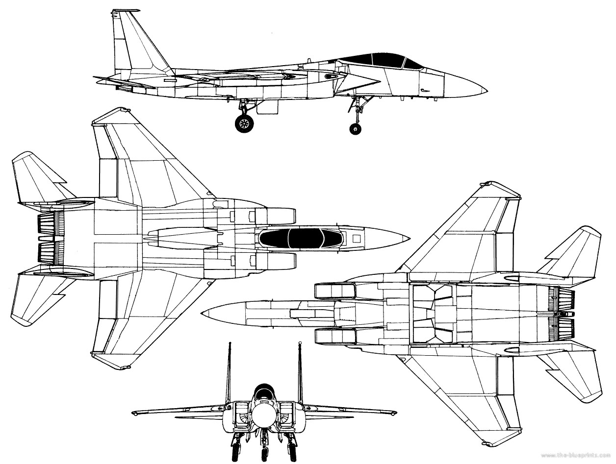 1256x947 F Blueprints Aircraft Design, Plane Design Ve - F 15 Drawing