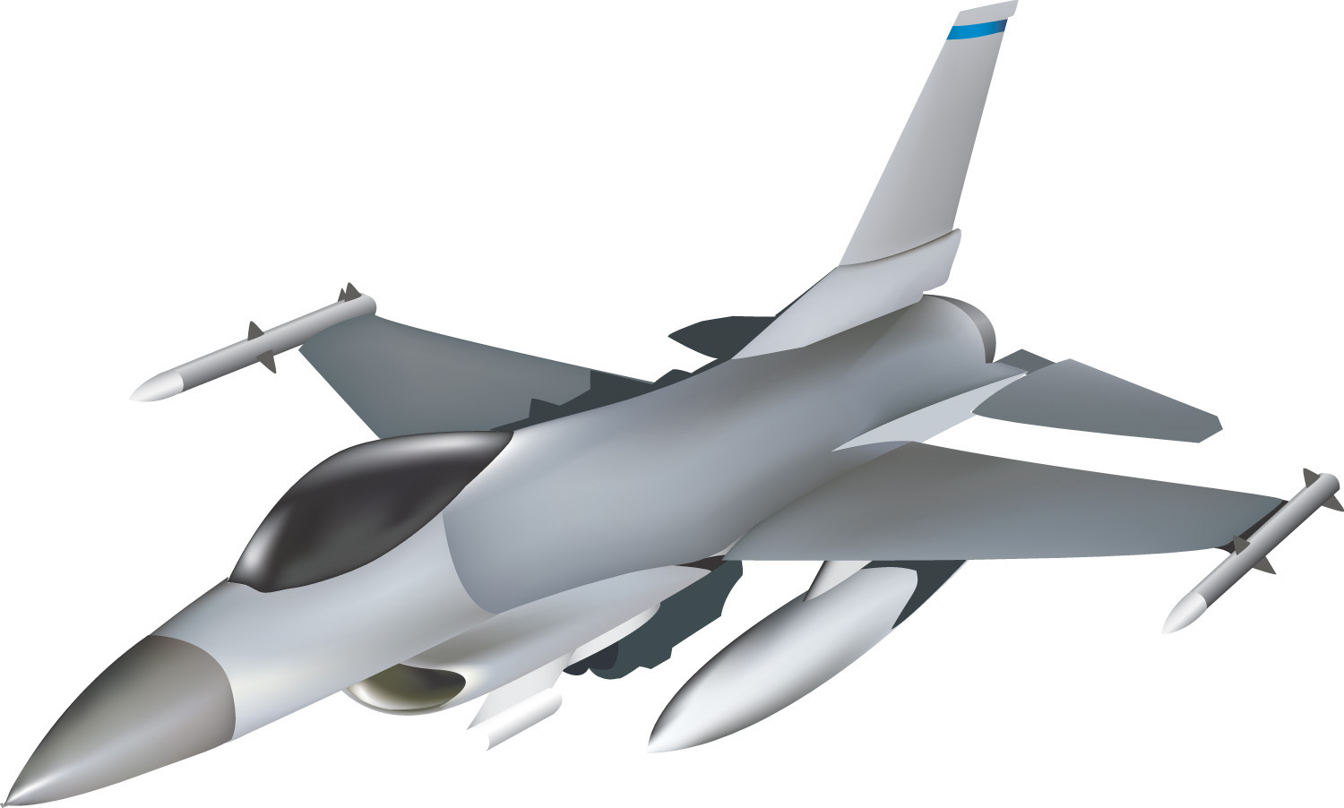 1500x902 F Fighting Falcon - F 16 Drawing