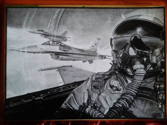 333x250 f pilot drawing - F 16 Drawing