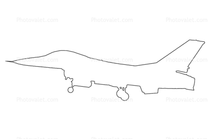 418x279 lockheed f fighting falcon outline, line drawing, shape images - F 16 Drawing