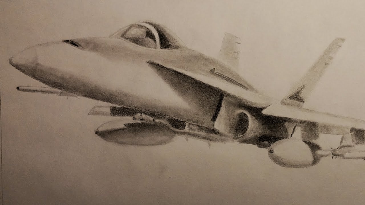 1280x720 Wicked Plane Drawing F Fighter Jet - F 18 Drawing