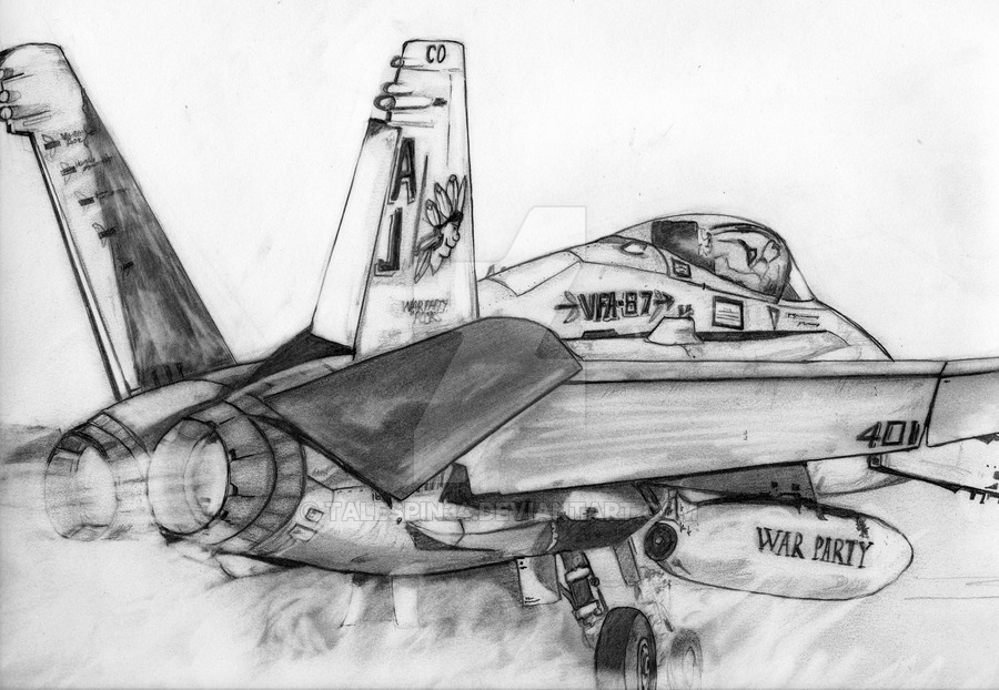 900x622 F Hornet Backside - F 18 Drawing