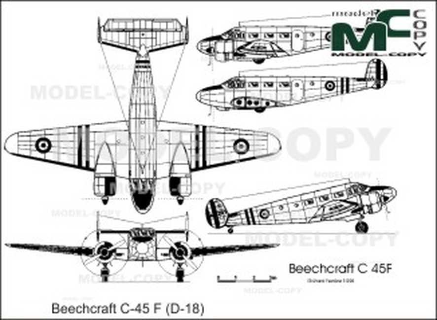 Beechcraft model 18 чертежи