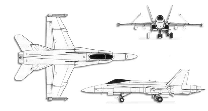 F 18 Super Hornet Drawing