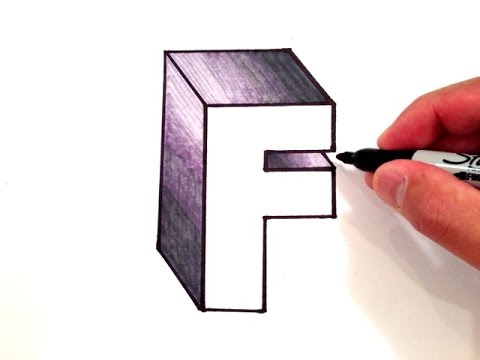 480x360 How To Draw The Letter F - F Drawing