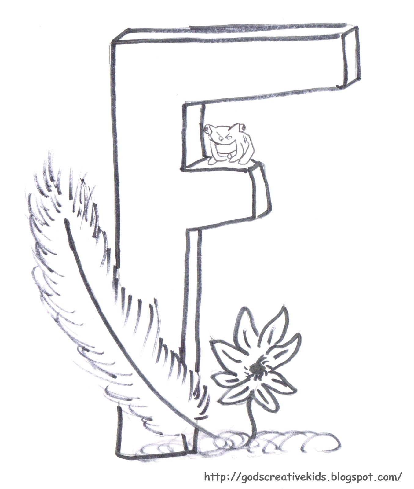 1355x1600 Letter F Drawing - F Drawing