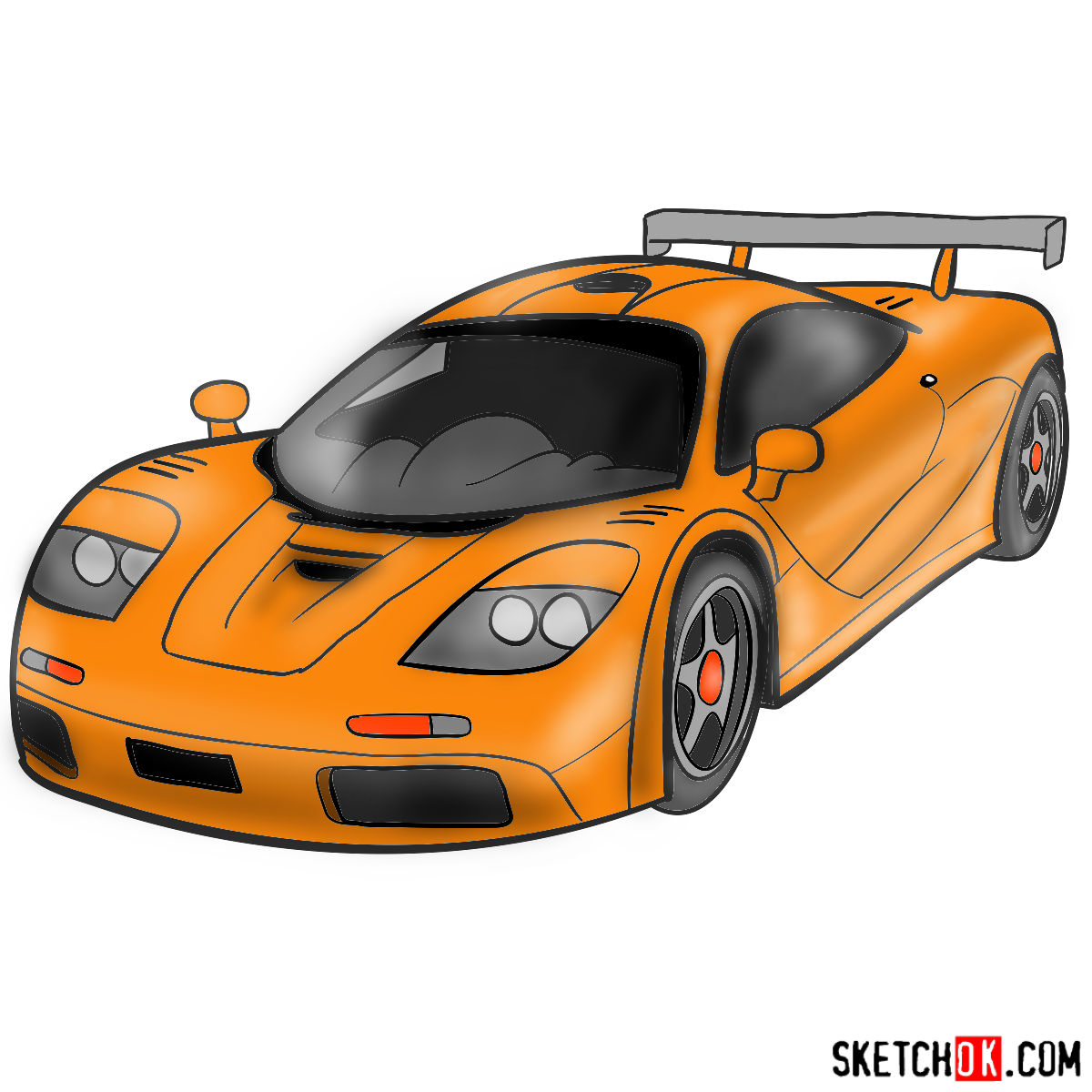 1200x1200 How To Draw Mclaren - F1 Drawing
