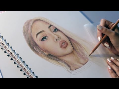 480x360 lily maymac speed drawing faber castell polychromos coloured - Faber Castell Drawing