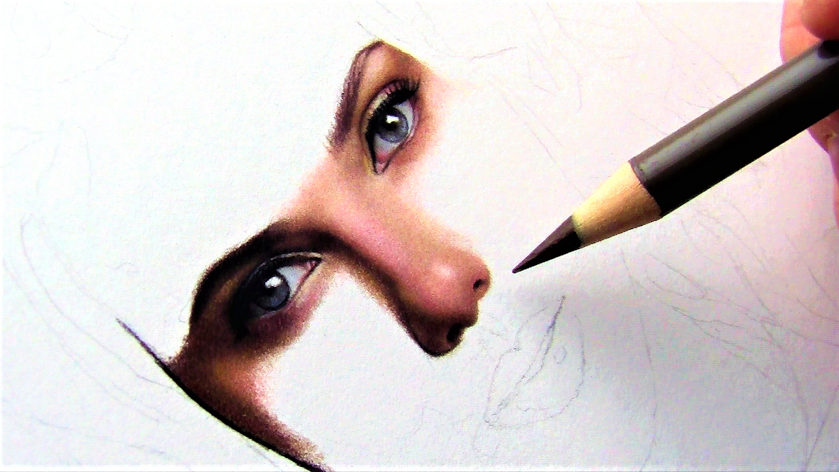 1665x937 start of a colored pencil drawing done with faber castell - Faber Castell Drawing