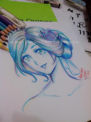 320x427 hello! here is a random colorpencils drawing using faber castell - Faber Castell Drawing