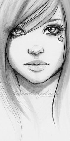 236x472 Drawings Of Faces Art Duffy Art - Face Black And White Drawing