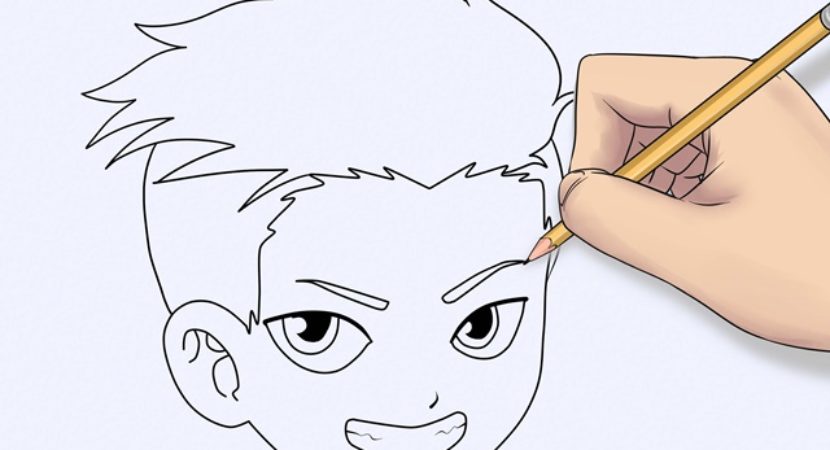 830x450 How To Draw Cartoon Eyes And Face - Face Cartoon Drawing