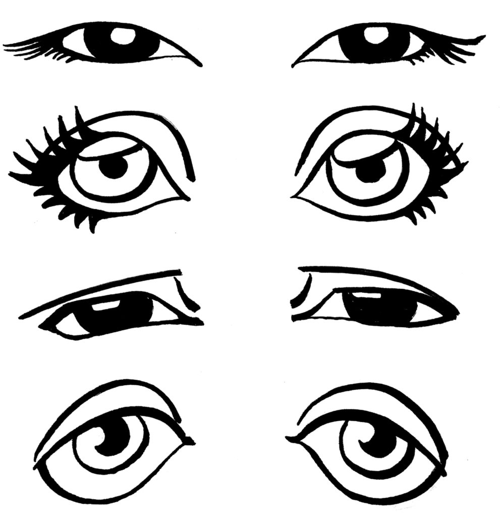 991x1024 How To Draw Cartoon Eyes - Face Cartoon Drawing