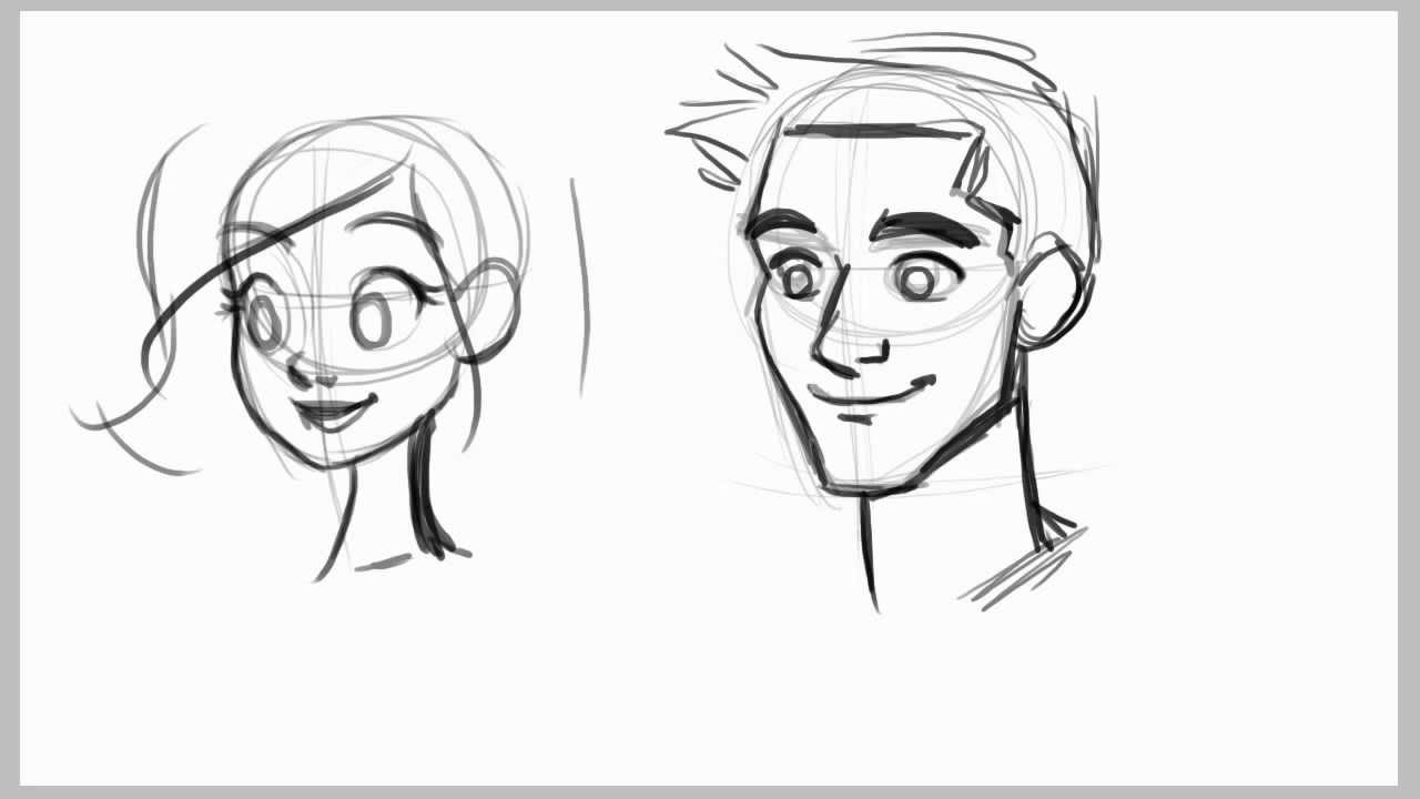1280x720 How To Draw Male Faces - Face Cartoon Drawing