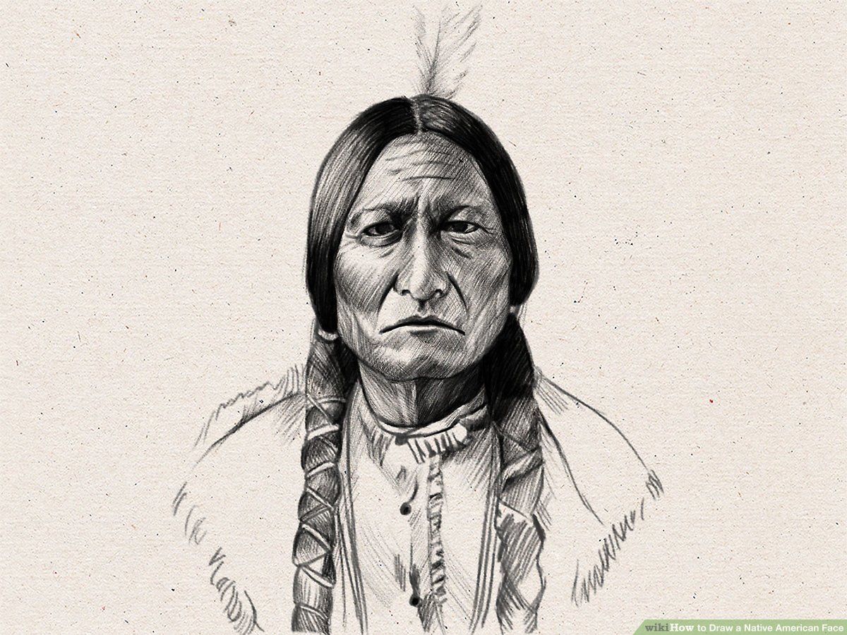 1200x900 How To Draw A Native American Face Steps - Face Drawing