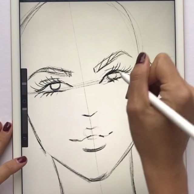 640x640 The App Is Procreate How To Draw Fashion Faces Loving The New - Face Drawing App